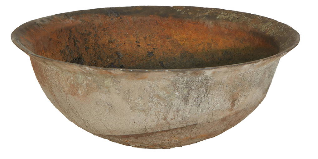 Louisiana Cast Iron Sugar Kettle, 19th C, With A Flared Rim, H. 16 In