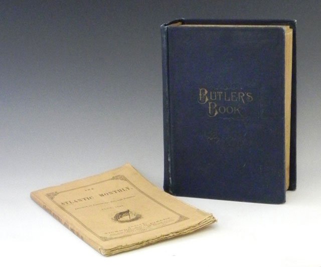 Two Publications- "Butler's Book," 1892, autobiogr: Two Publications- "Butler's Book," 1892, autobiography of General Benjamin "Beast" Butler, together with an Atlantic Monthly magazine, July, 1863.