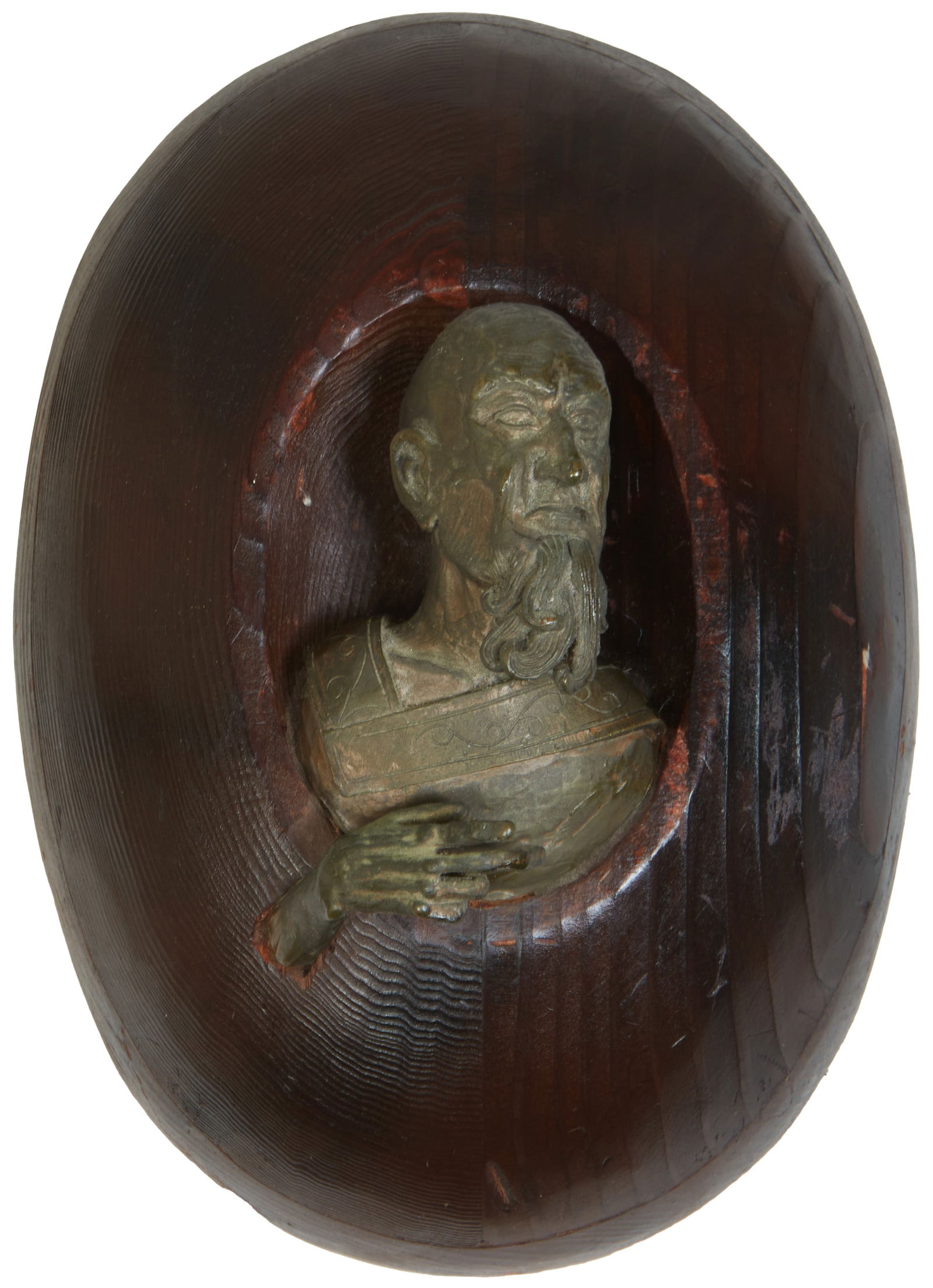 Unusual Antique Bronze Bust of Dante Overall- H.- 8 7/8 in., W.- 6 3/8 in., D.- 3 3/4 in. (1 of 1)