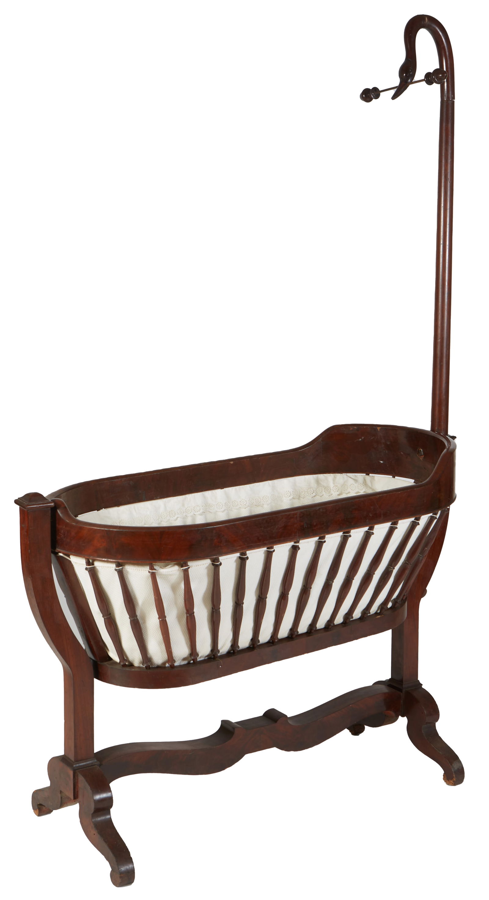 Napoleon III period Walnut Cradle, c. 1870 H.- 80 in., W.- 50 1/2 in., D- 22 3/4 in. (1 of 1)