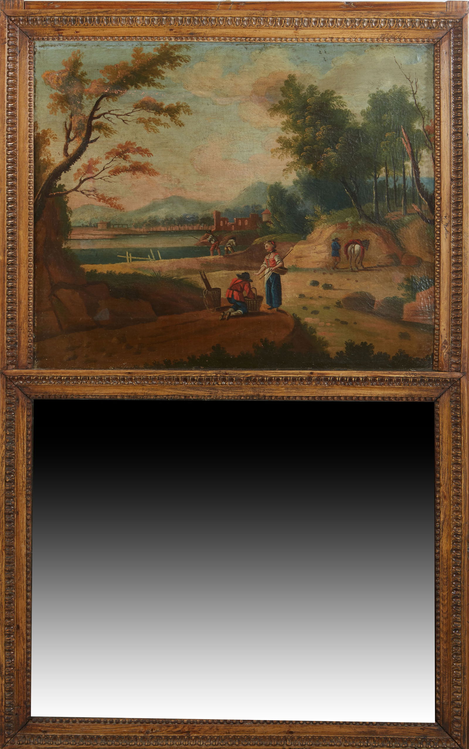 French Directoire-Style Trumeau Mirror, 19th C. (1 of 3)