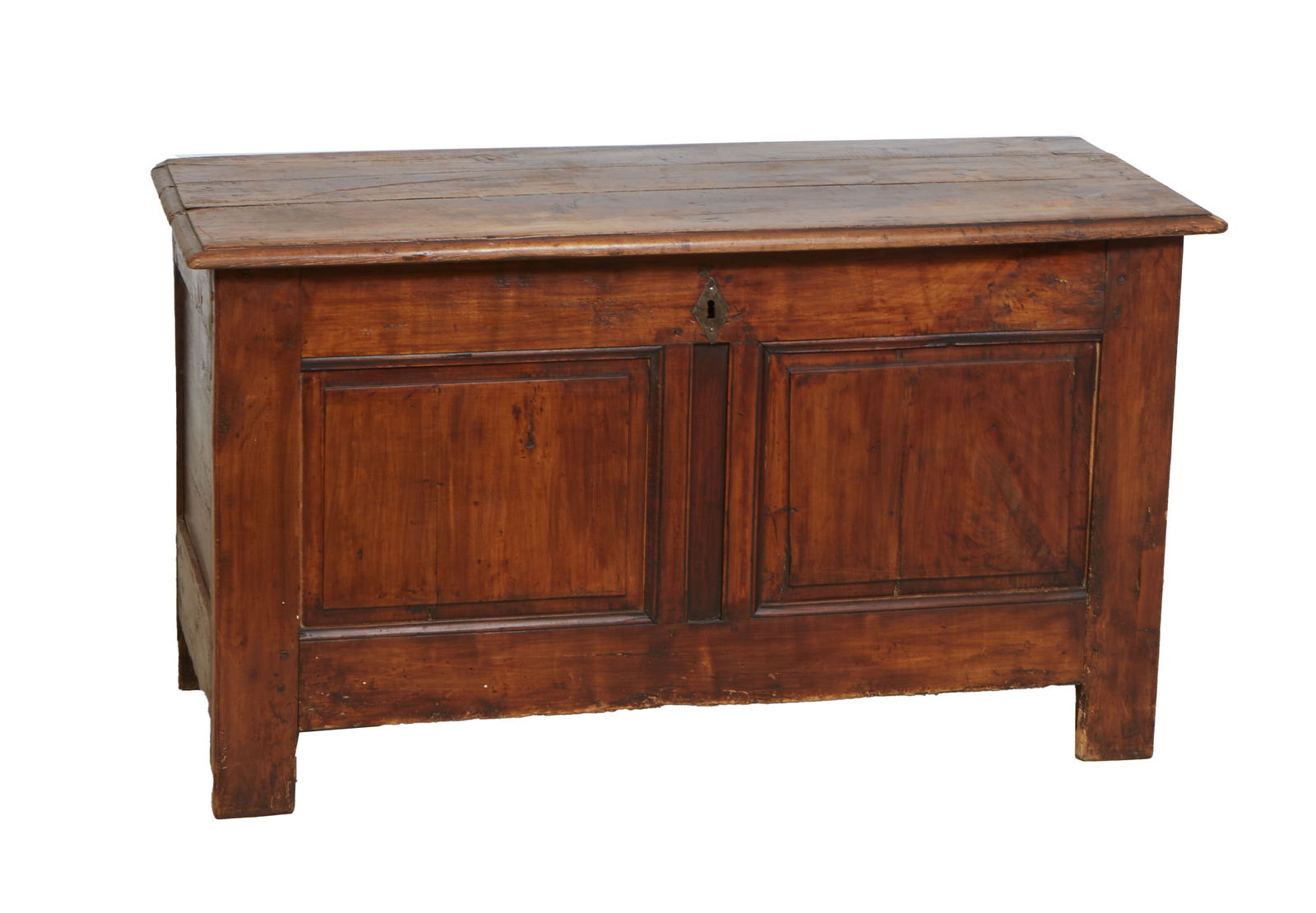 French Provincial Oak Coffer, 19th c., H.- 26 1/2 in., W.- 47 in., D.- 19 1/2 in. (1 of 2)