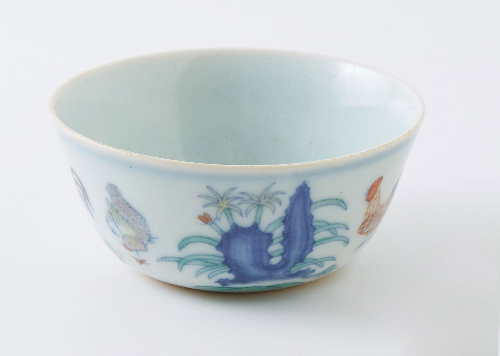 Oriental Porcelain Tea Cup, 20th c. H.- 1 1/2 in., Dia.- 3 3/8 in. (1 of 4)