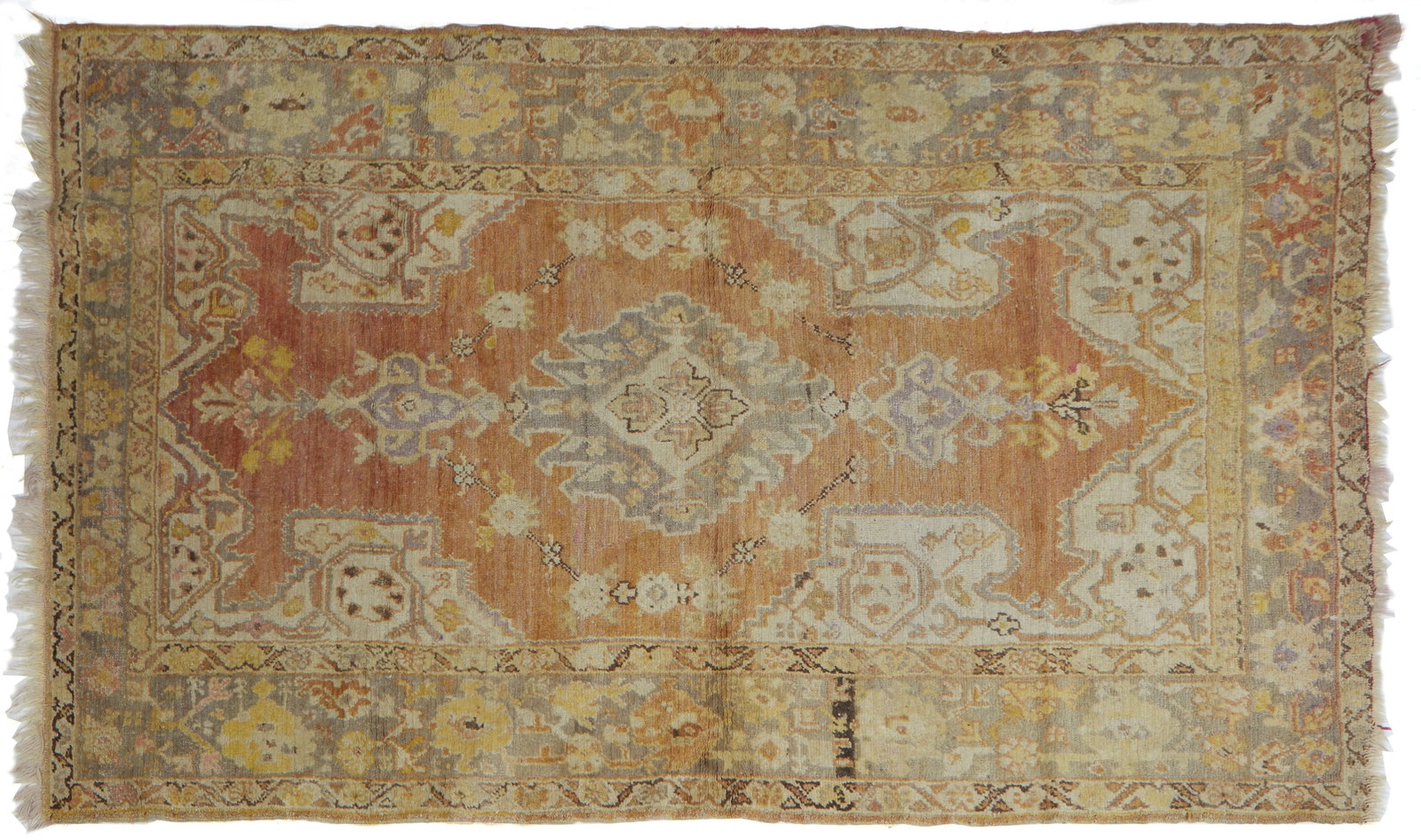 Semi-Antique Oushak Carpet, 4' 1 x 6' 7. (1 of 1)