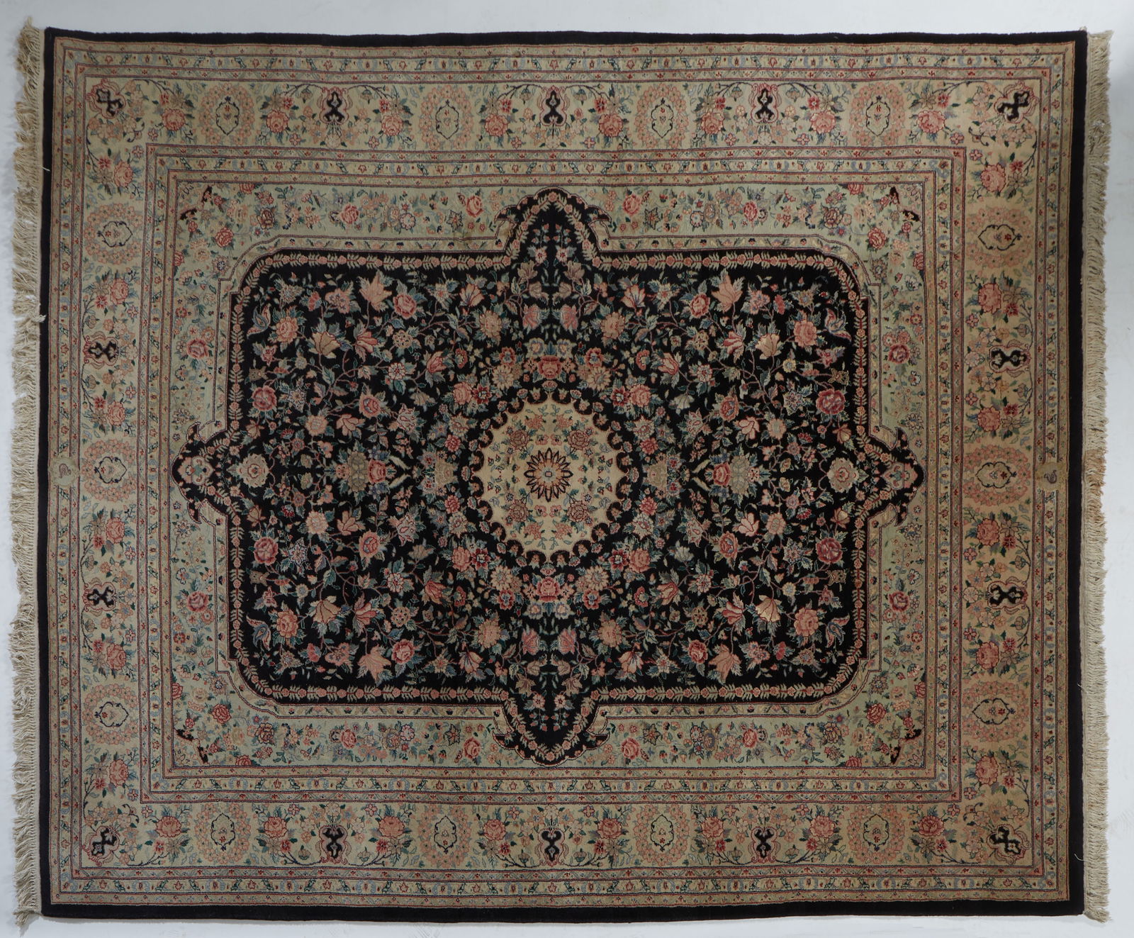 Black Indian Carpet, 7' 9 x 10'. (1 of 1)