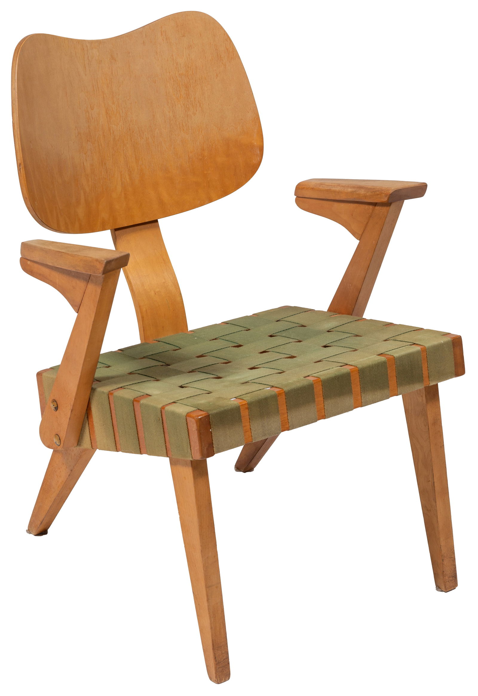 Ruspan Maple Chair, c. 1950, H.- 30 1/4 in., W.- 22 3/4 in., D.- 22 in. (1 of 1)