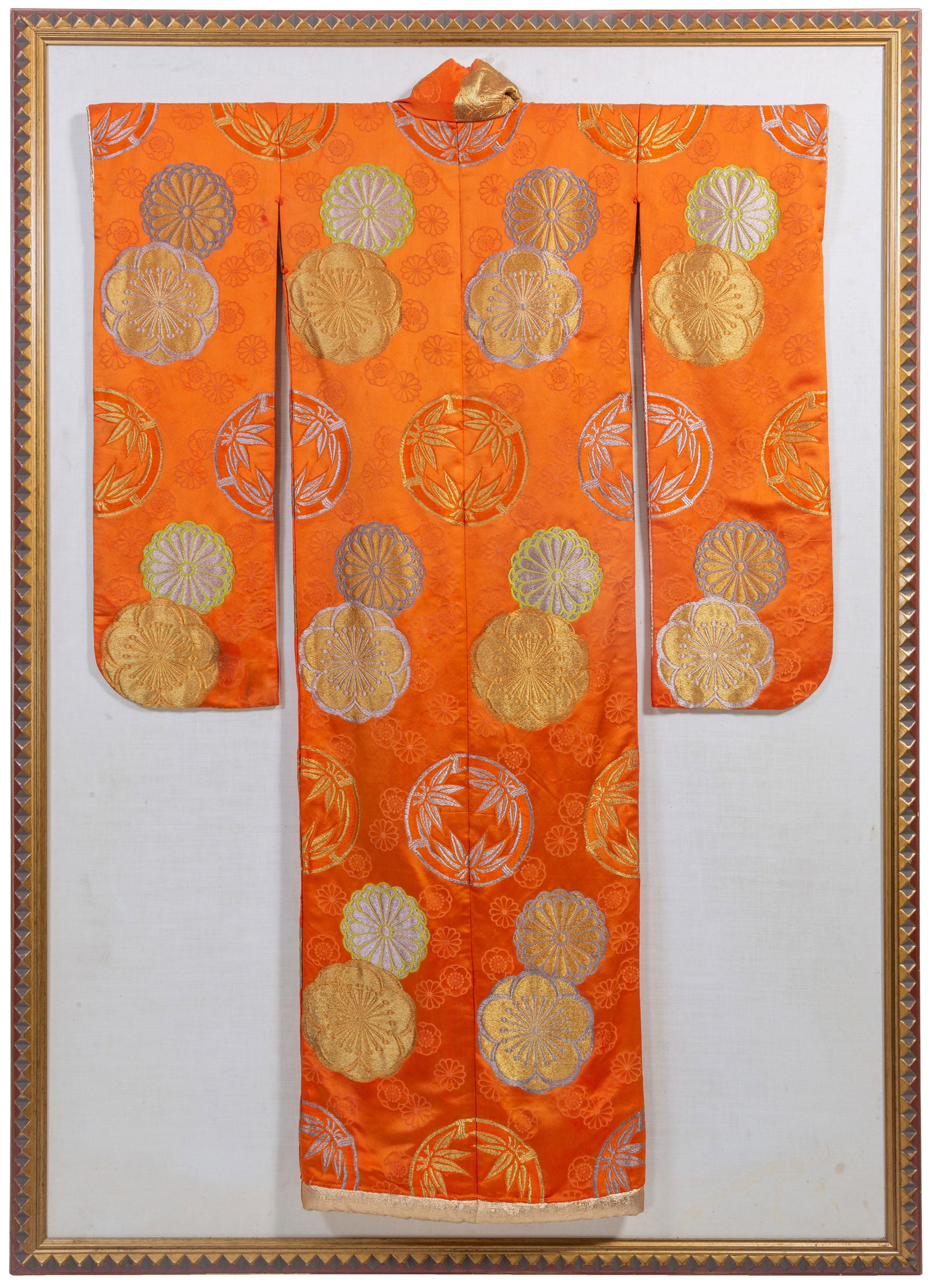 Vintage Chinese Shenyi, 20th c., H.- 78 in., W.- 50 in., Framed- H.- 88 in., W.- 63 1/4 in., D.- 1 (1 of 2)