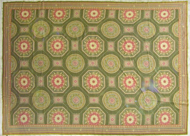 Aubusson Carpet, 9' 6 x 13'.: Aubusson Carpet, 9' 6 x 13'.