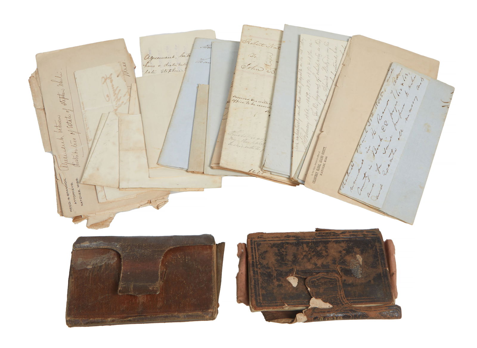 Group of Twenty Three Pieces of Ephemera, 19th c., Perpetual Diary - H.- 5 in., W.- 3 in., D.- 1/2 (1 of 20)