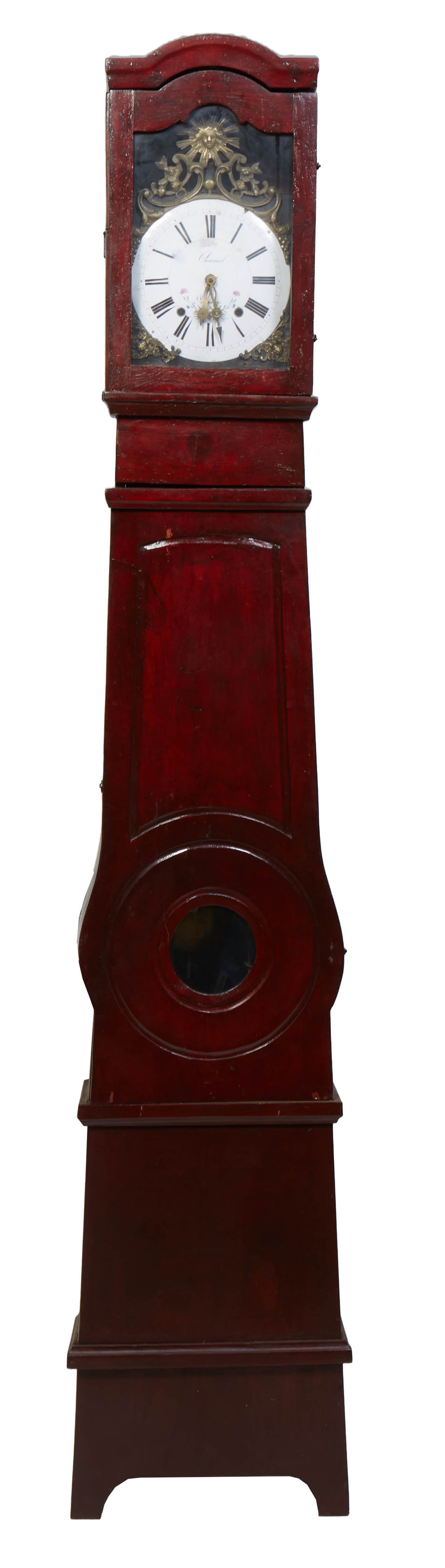 French Pine Tallcase Clock, 19th c., H.- 92 in., W.- 17 in., D.- 8 in. (1 of 19)