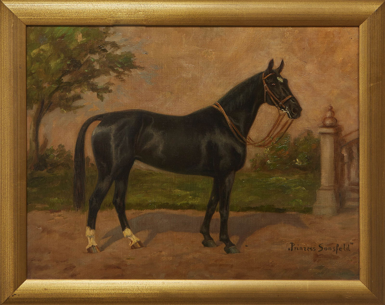 Wilhelm Westerop (Germany, 1876-1954), "Prinzess Sonsfeld," 1923, H.- 14 in., W.- 17 3/4 in., Framed (1 of 6)