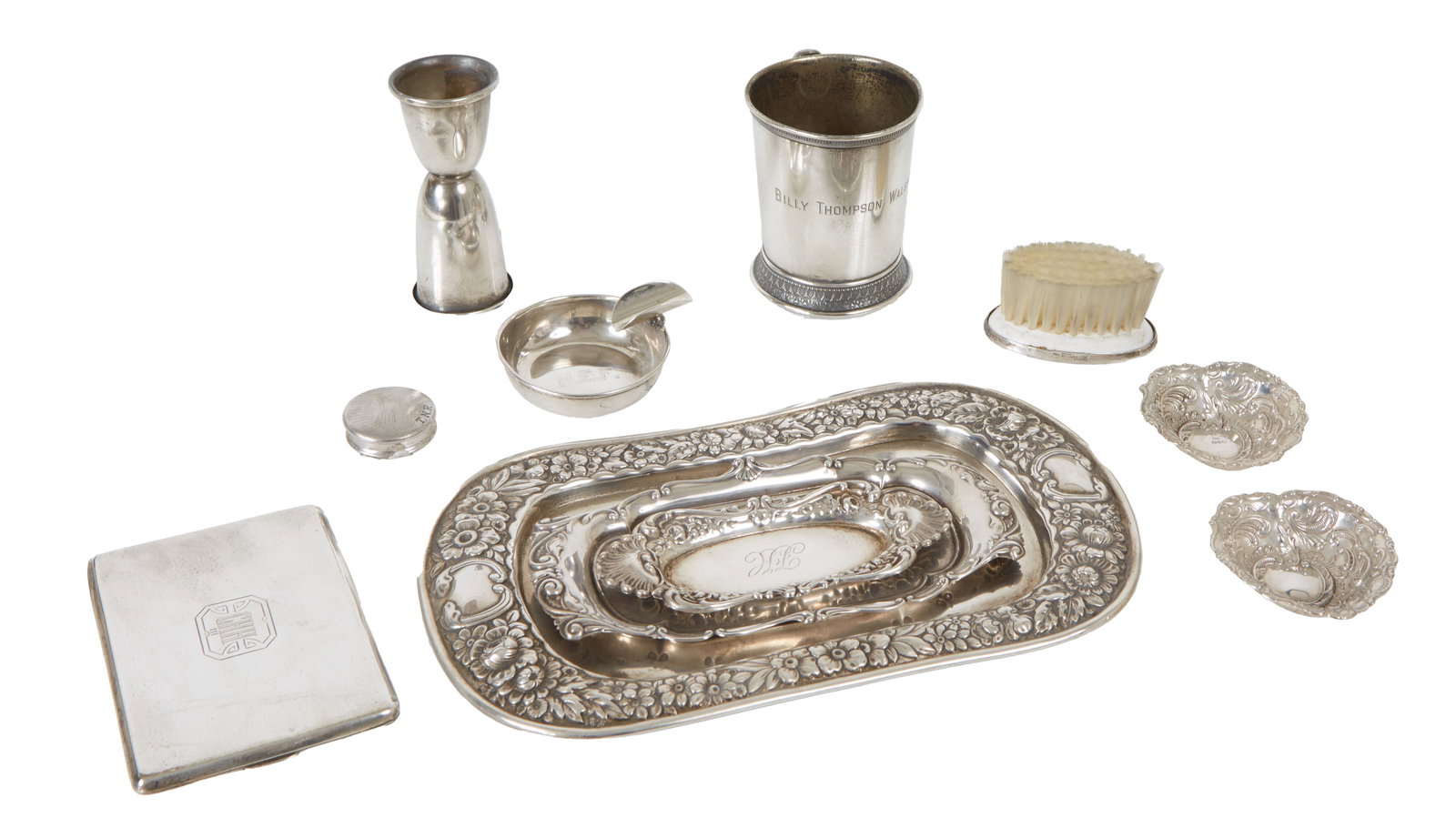 Group of Eleven Sterling Silver Items, 20th c., Wt.- 21.6 T oz. (11 Pcs.) (1 of 13)