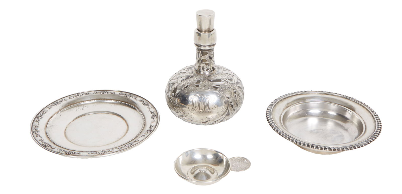 Group of Three Sterling Silver Items, 20th c., (1 of 8)