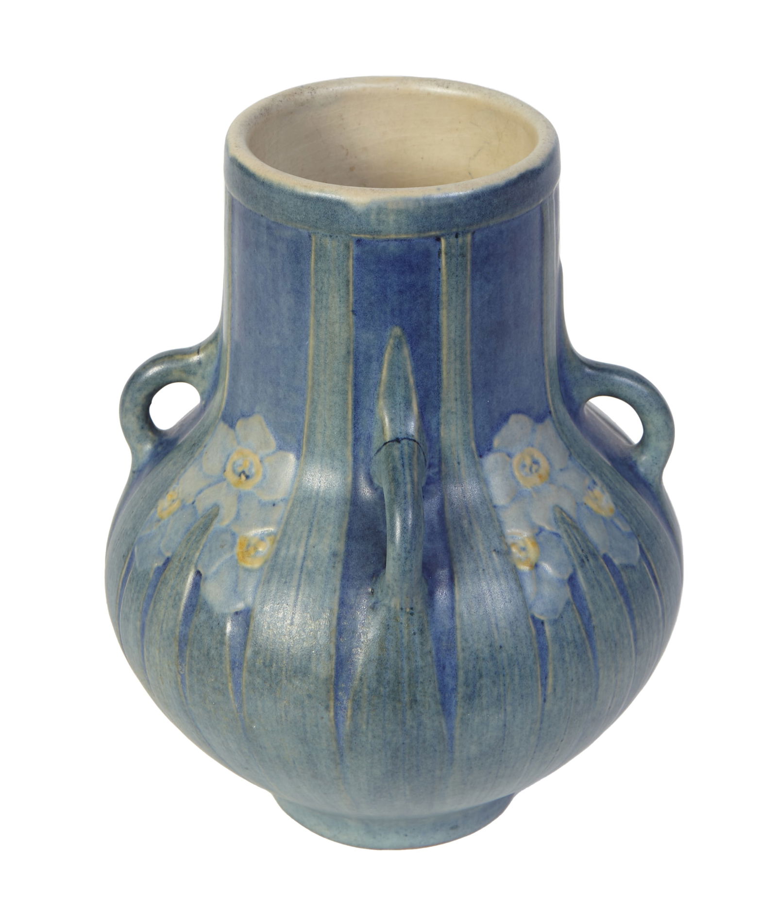 Matte Glaze Newcomb Baluster Vase, 1916, Cynthia Littlejohn, H.- 6 1/2 in., Dia.- 5 1/2 in. (1 of 3)