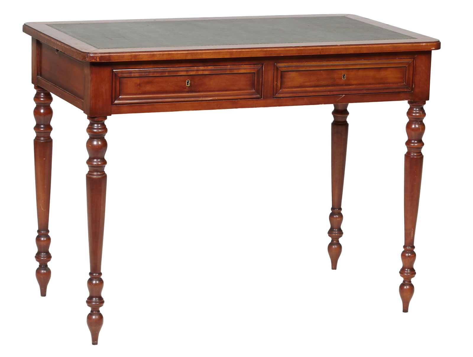 French Louis Philippe Carved Walnut Writing Table, mid 19th c., H.- 30 in., W.- 39 1/2 in., D.- 22 i (1 of 2)