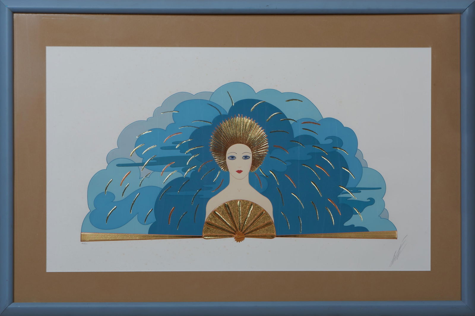 Erte, Romain de Tirtoff (Russian/French, 1892-1990), "The Storm," from the Storm and Harvest Series, (1 of 4)