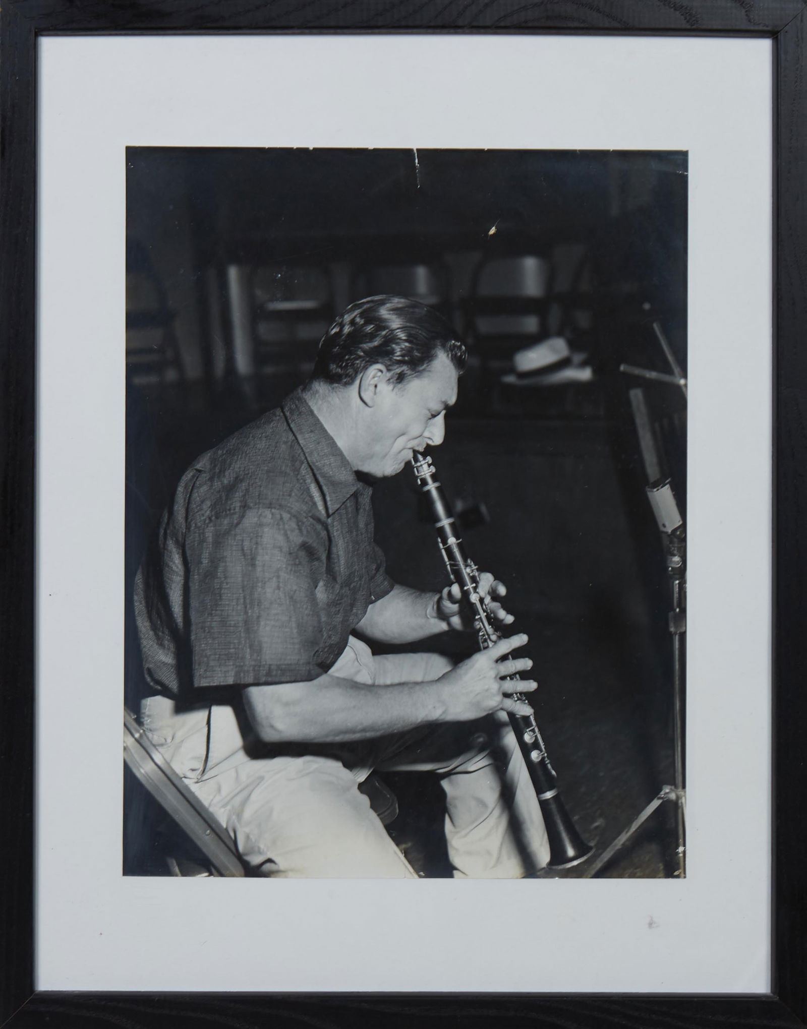 Ralston Crawford (American, 1906-1978), "Raymond Burke on Clarinet," 20th c., H.- 15 1/2 in., W.- 10 (1 of 3)