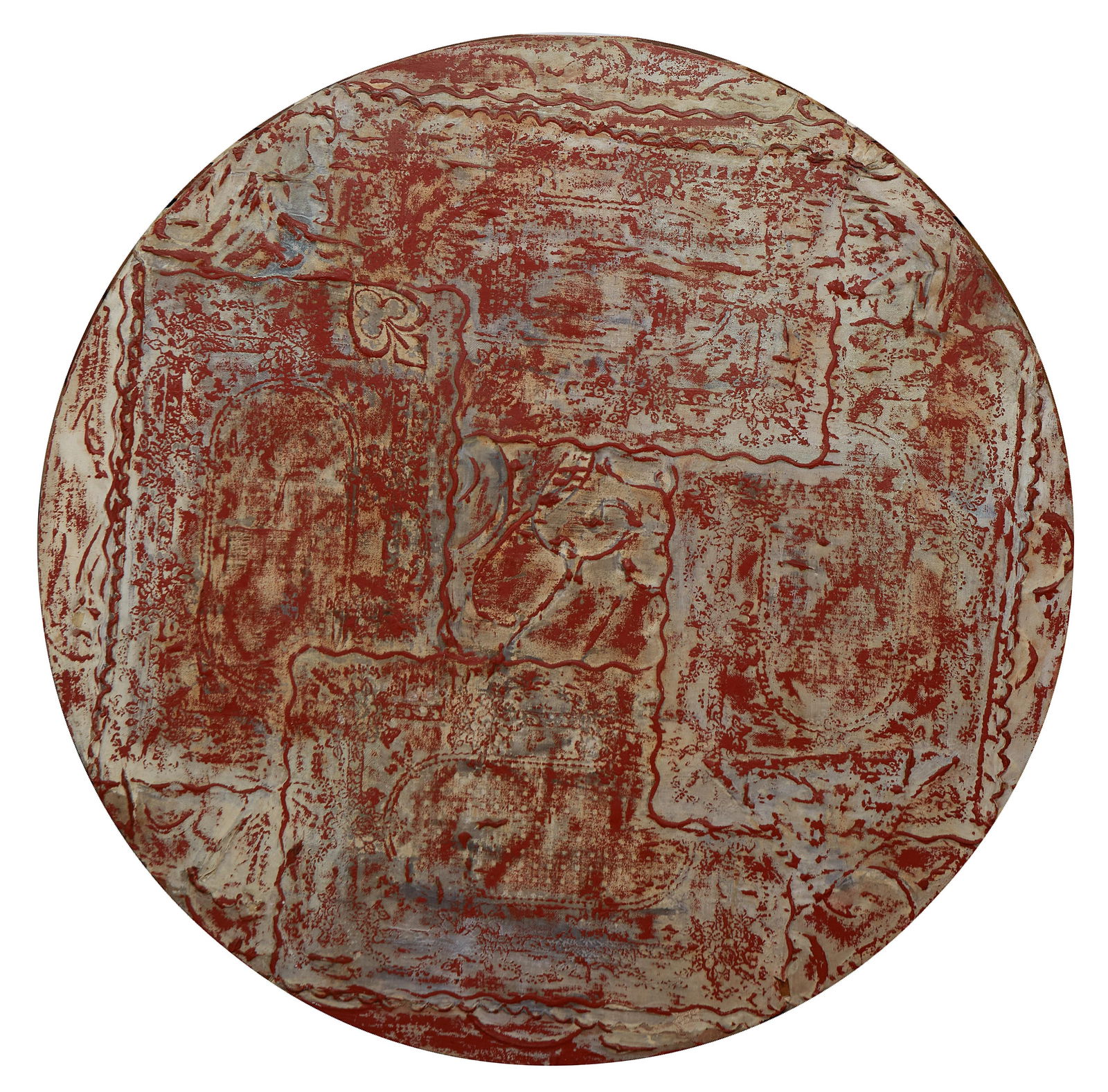 Lynne Golob Gelfman (American/Florida, 1944-2020), "Untitled: Abstract," 1994, Dia.- 36 in. (1 of 4)