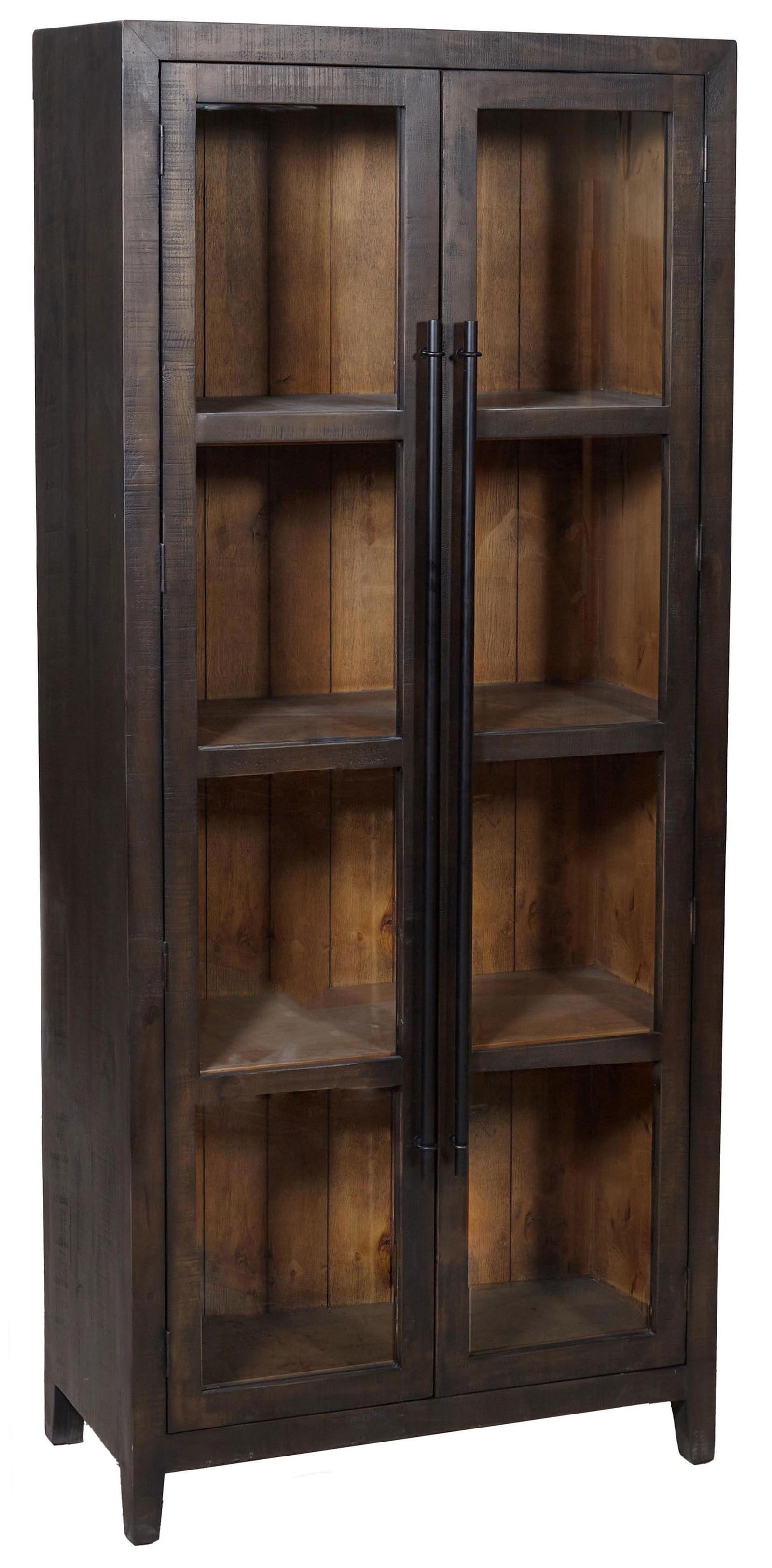 Contemporary Glass Front Bookcase, 20th/21st c., H.- 96 in., W.- 42 1/4 in., D.- 18 1/4 in. (1 of 1)