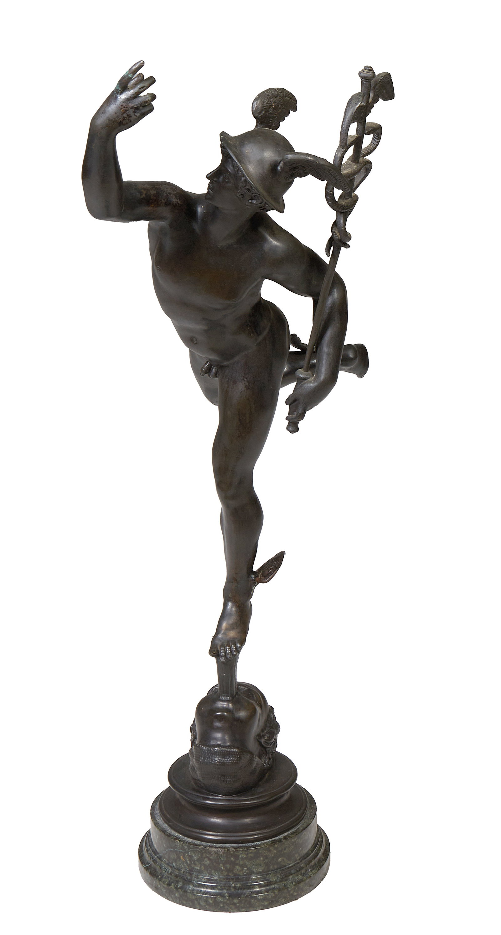 After Giambologna (Italian, 1529-1628), "Mercury Standing on the Breath of Zeus," Overall- H.- 39 (1 of 16)