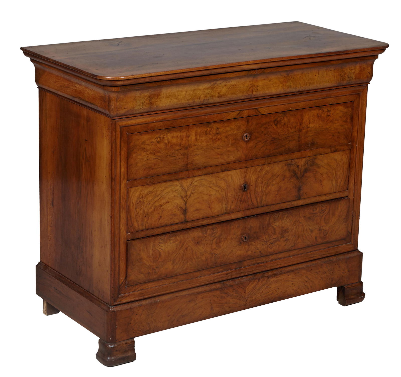 French Louis Philippe Walnut Commode, mid 19th c., H.- 40 in., W.- 48 3/4 in., D.- 22 3/4 in. (1 of 20)