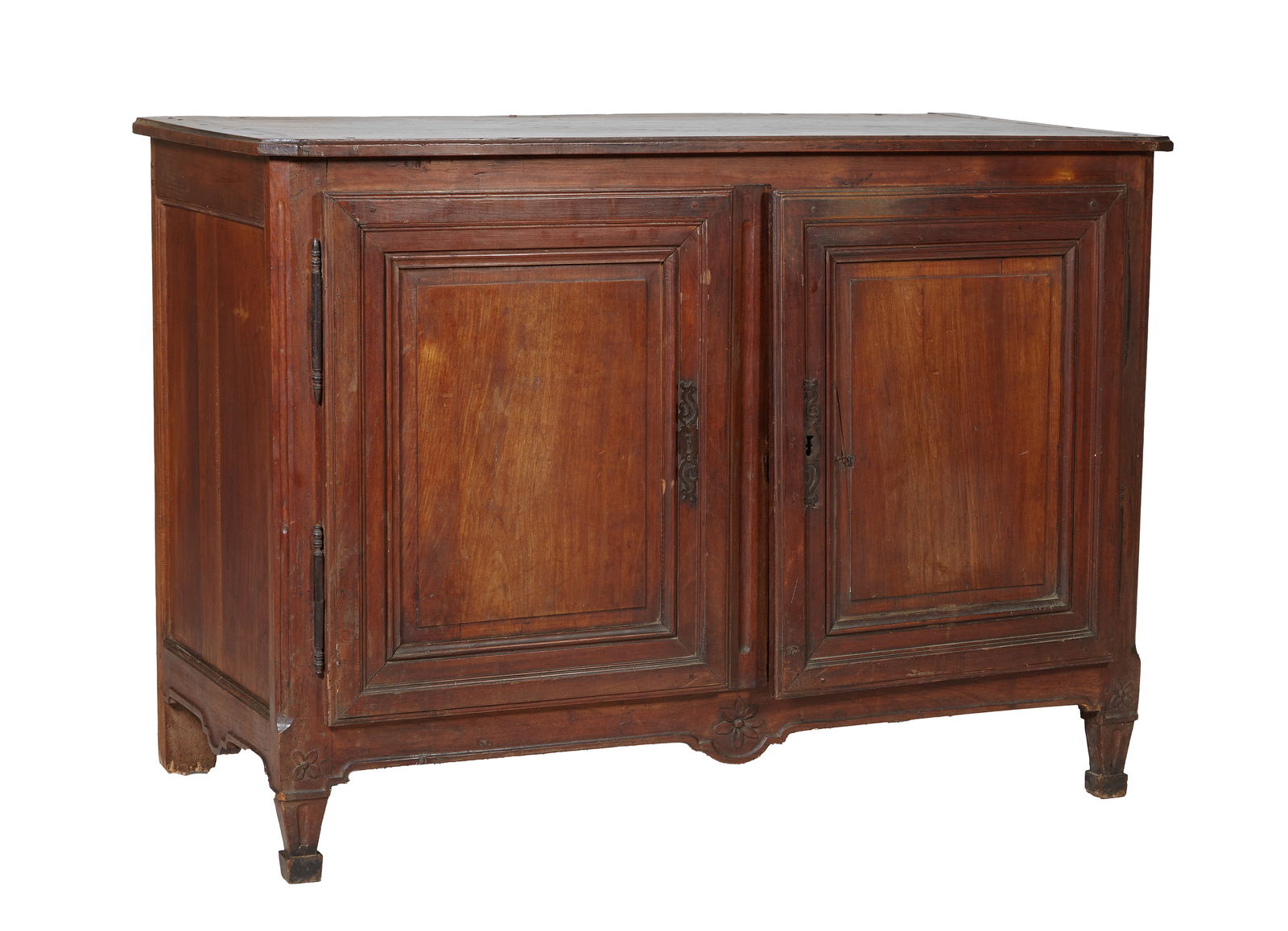 French Provincial Louis XIV Style Walnut Sideboard, 19th c., H.- 37 in., W.- 52 in., D.- 24 1/2 in. (1 of 1)
