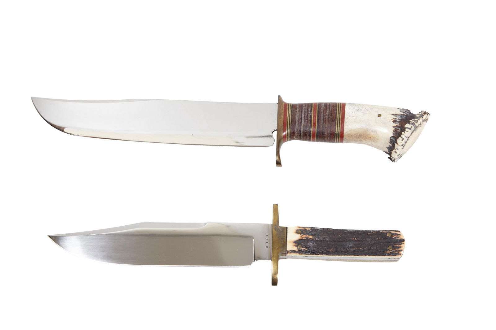 Pair of Steve Voorhis Knives, 21st c., Longer- L.- Blade- 10 1/2 in. (2 Pcs.) (1 of 7)