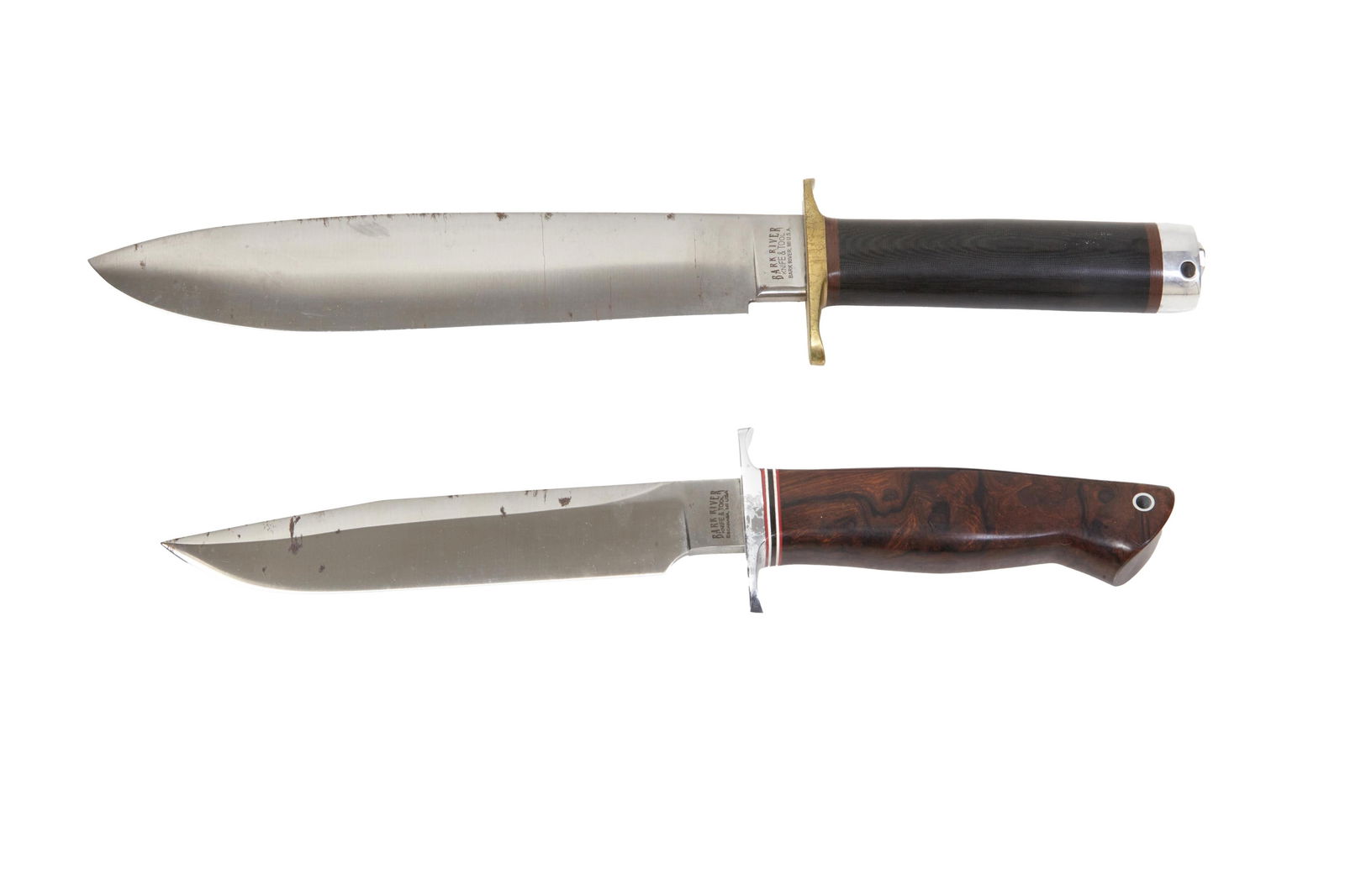 Two Knives, 21st c., Longer- L.- Blade- 8 1/2 in. (2 Pcs.) (1 of 8)