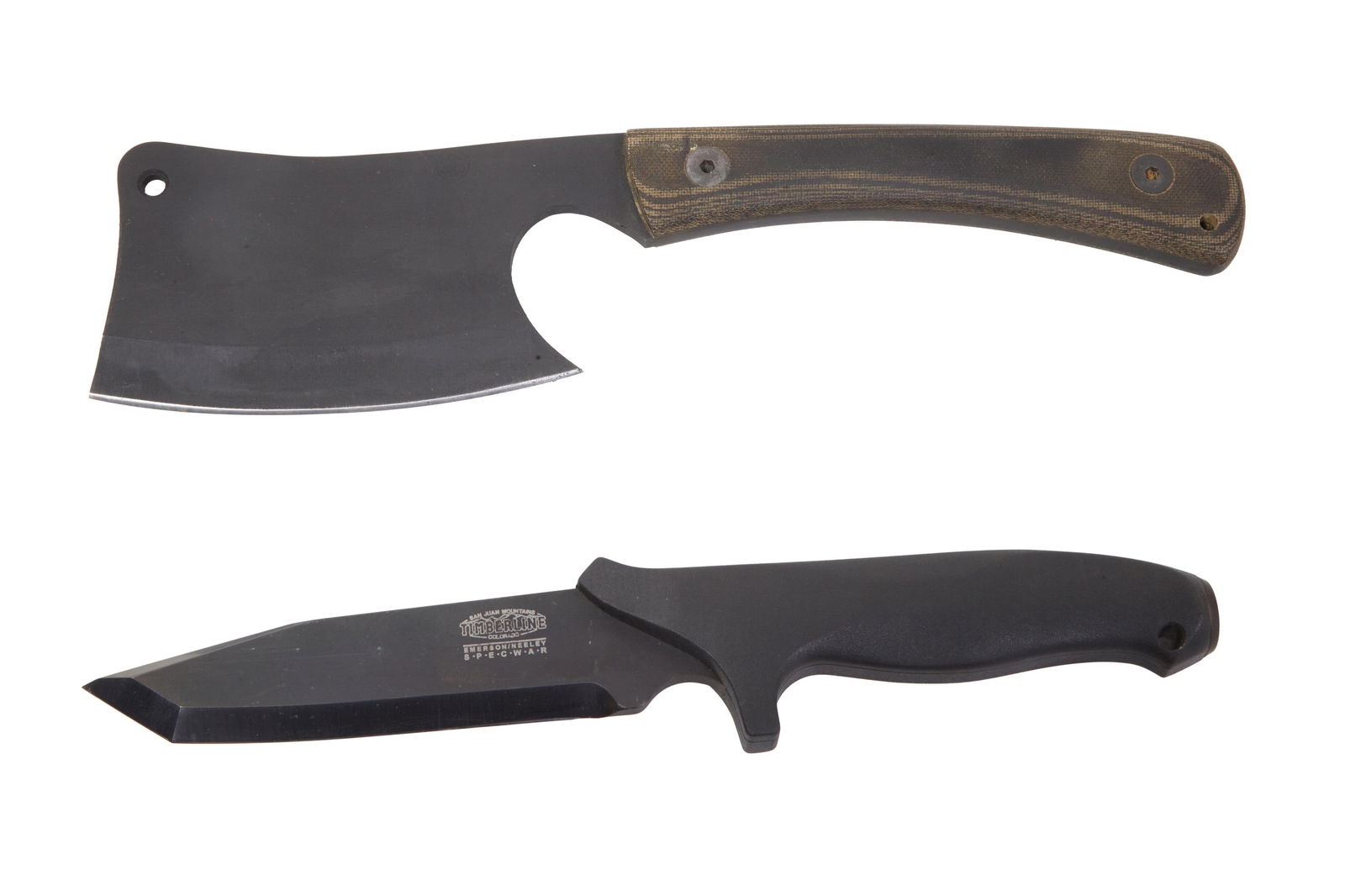 A Pair of Camp and Trail Knives, 21st c., L.- Longest- Blade- 5 1/2 in. (2 Pcs.) (1 of 11)