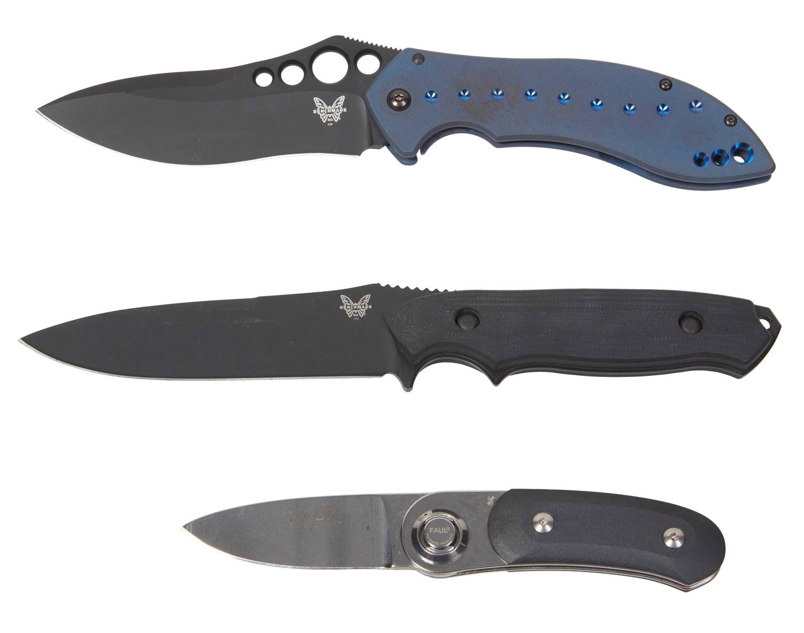 A Group Of Three Limited Edition Knives, 21st C., L. Longest Blade 4