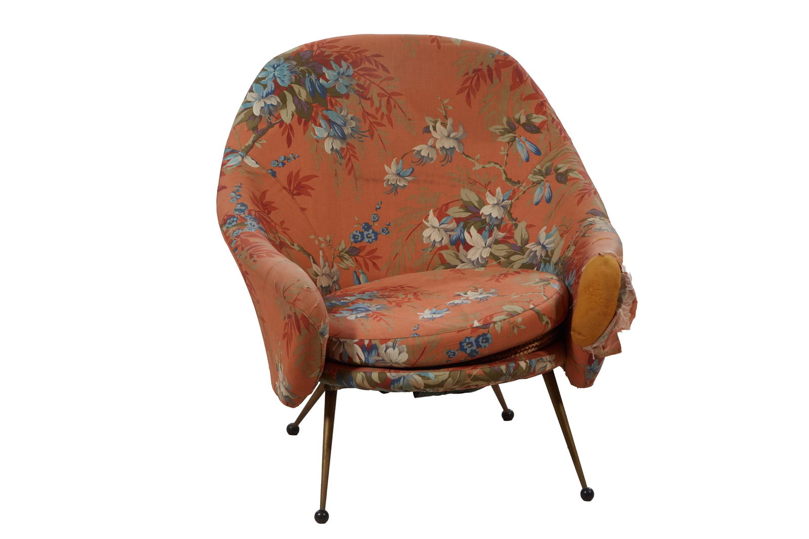 Italian Mid Century Modern "Martingala" Style Club Chair, in the manner of Marco Zanuso (Italian, (1 of 8)