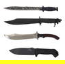 Four Combat and Trail Knives, 20th c., Longest- L.- Blade- 13 in. (4 Pcs.)