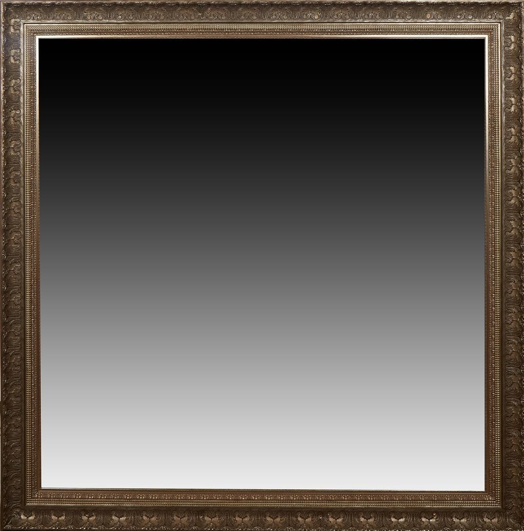 Monumental French Style Silver Gilt and Gesso Overmantel Mirror, 20th c., H.- 74 in., W.- 72 1/2 in. (1 of 1)