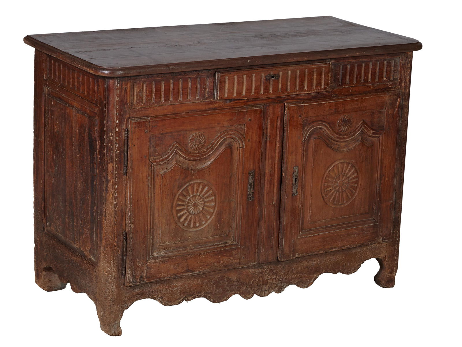 French Provincial Normandy Style Sideboard, 18th c., H.- 39 in., W.- 54 1/2 in., D.- 25 in. (1 of 1)