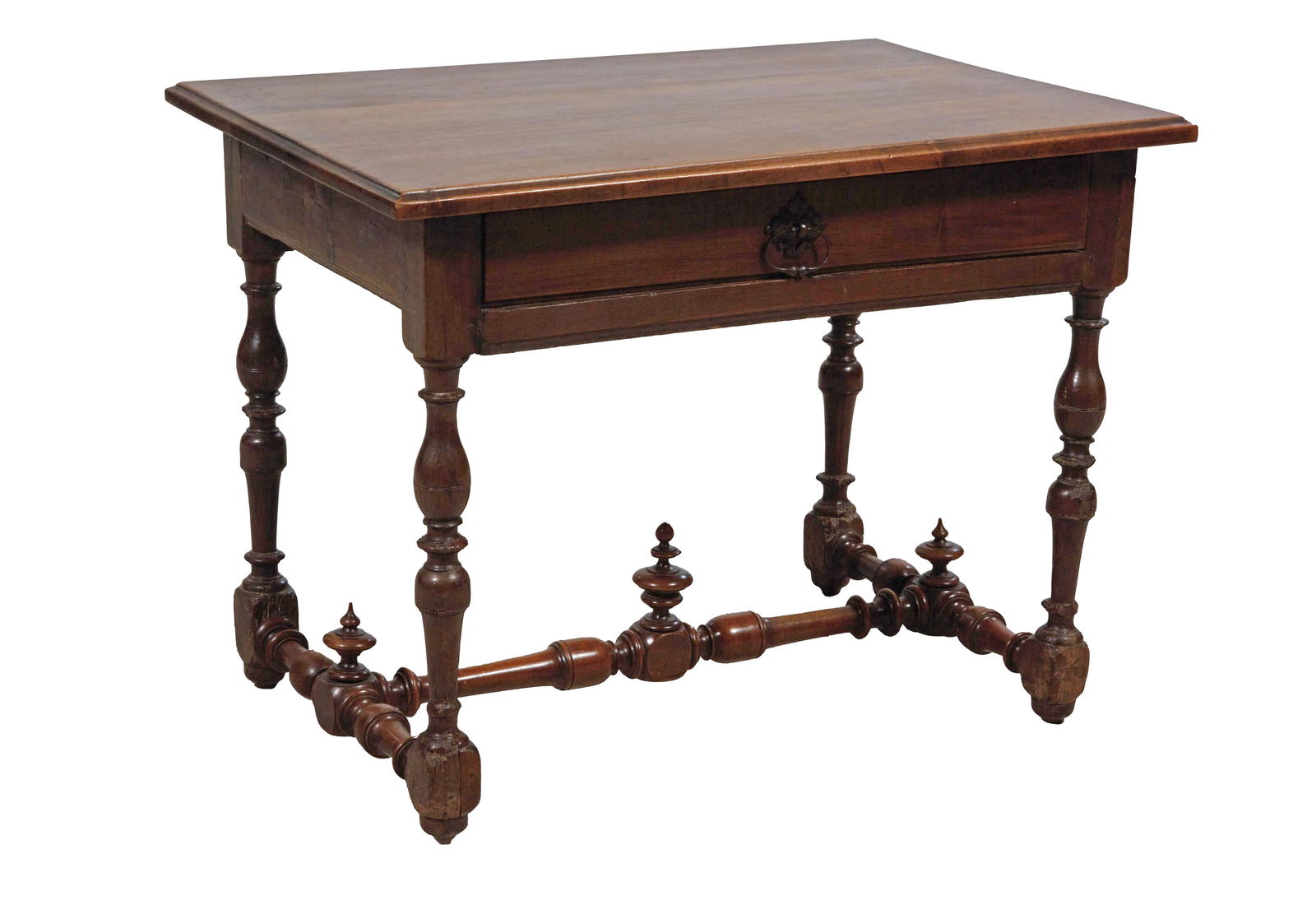 French Louis XIV Style Walnut Writing Table, 19th c., H.- 27 in., W.- 36 in., D.- 25 in. (1 of 1)