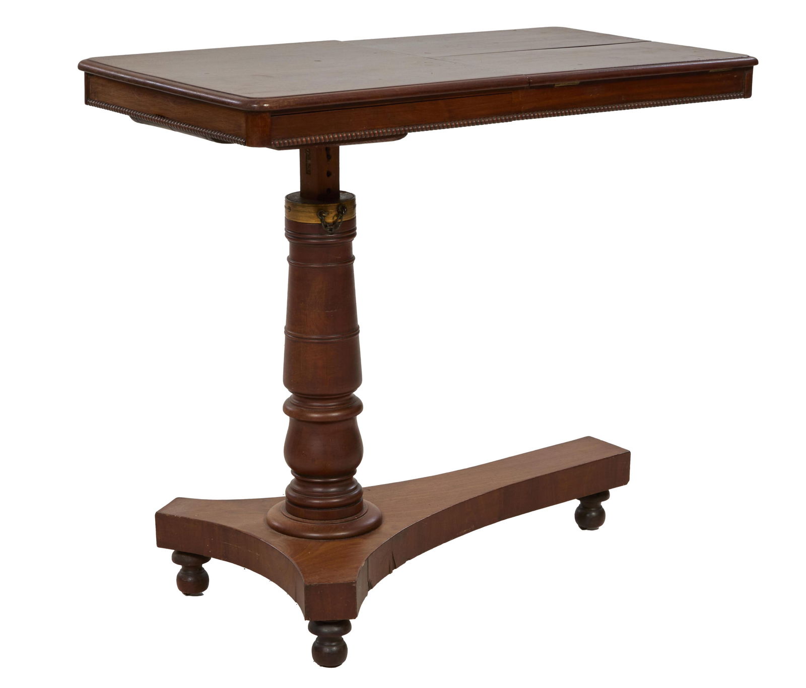 English William IV Library Table, late 19th c., H.- 28 1/2 in., W.- 36 in., D.- 19 in. (1 of 3)