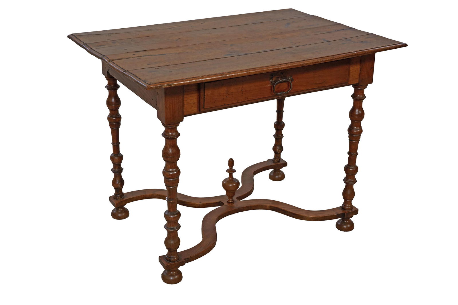 French Louis XIV Style Side Table, 19th c., H.- 28 1/4 in., W.- 37 3/8 in., D.- 26 1/8 in. (1 of 1)