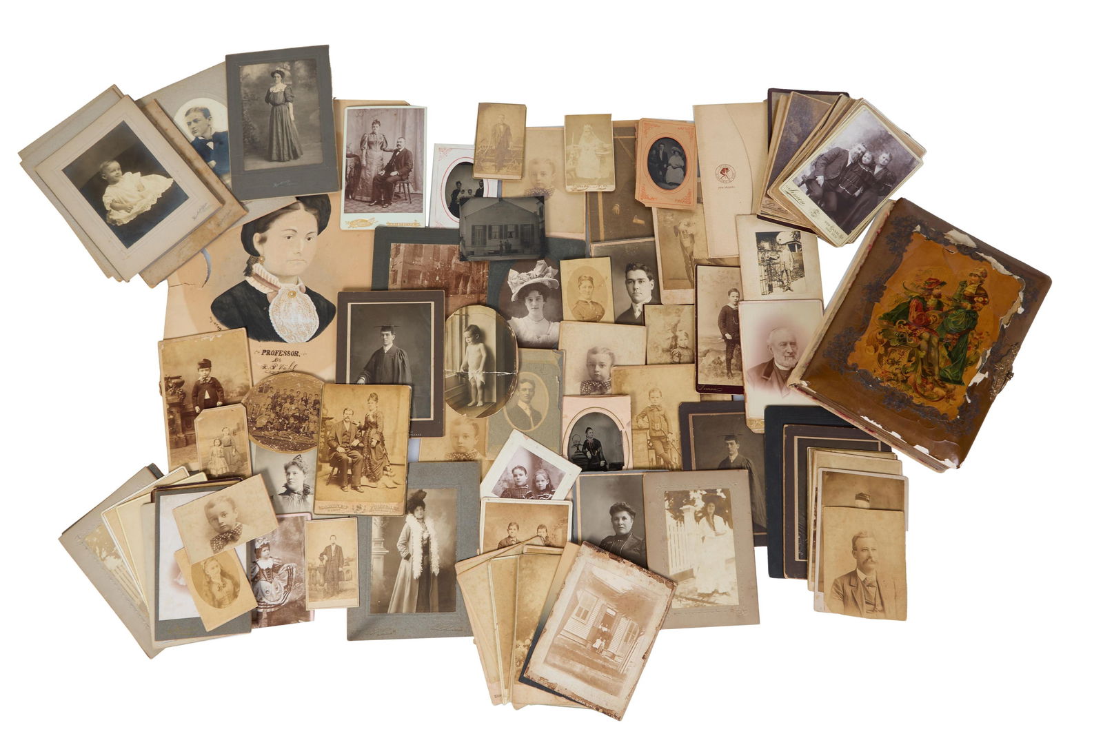 Large Group of New Orleans Studio Photographs, Album- H.- 10 1/2 in., W.- 8 1/4 in., D.- 2 3/4 in. (1 of 4)