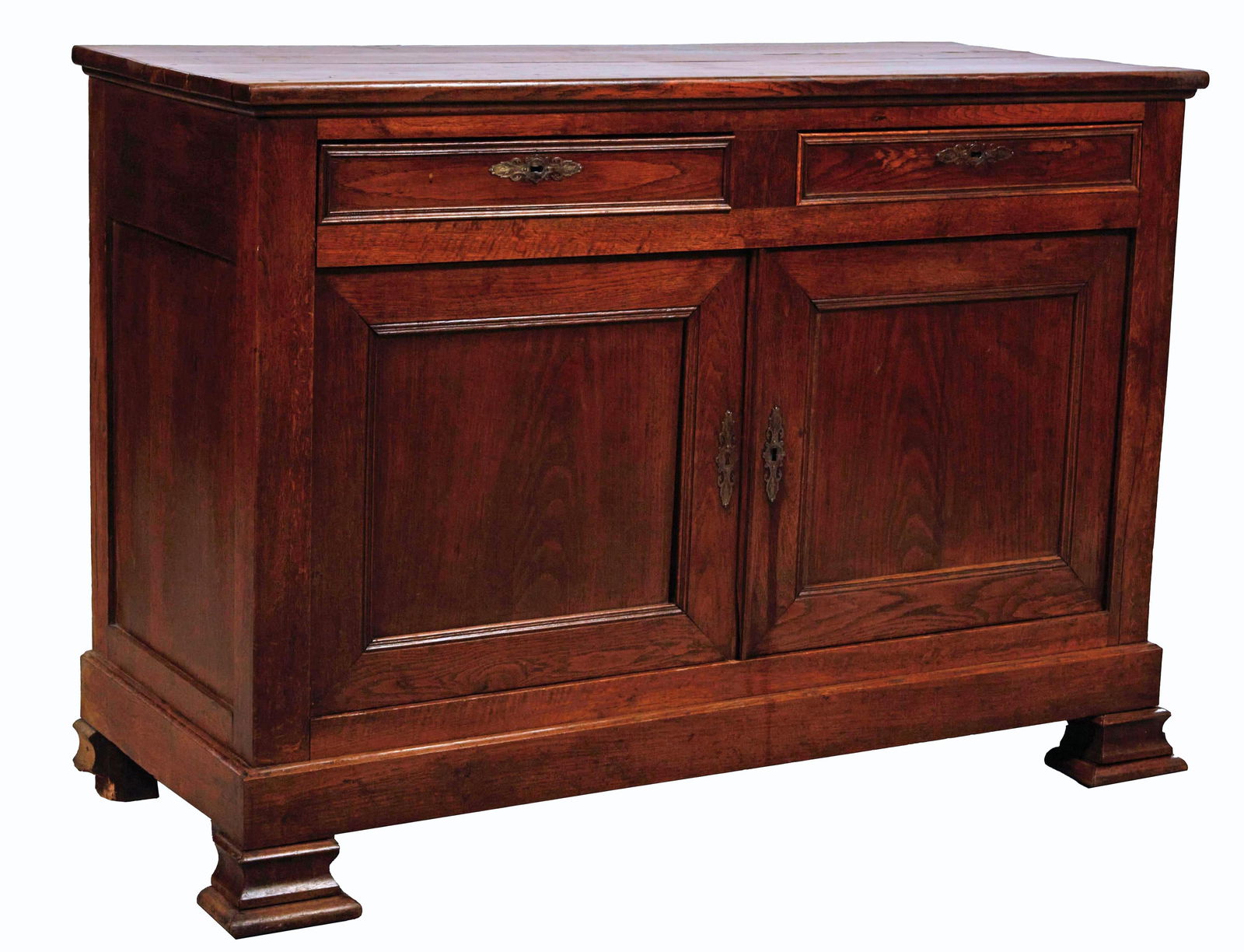 French Provincial Louis Philippe Oak Sideboard, mid 19th c., H.- 41 1/4 in., W.- 57 1/4 in., D.- 23 (1 of 1)