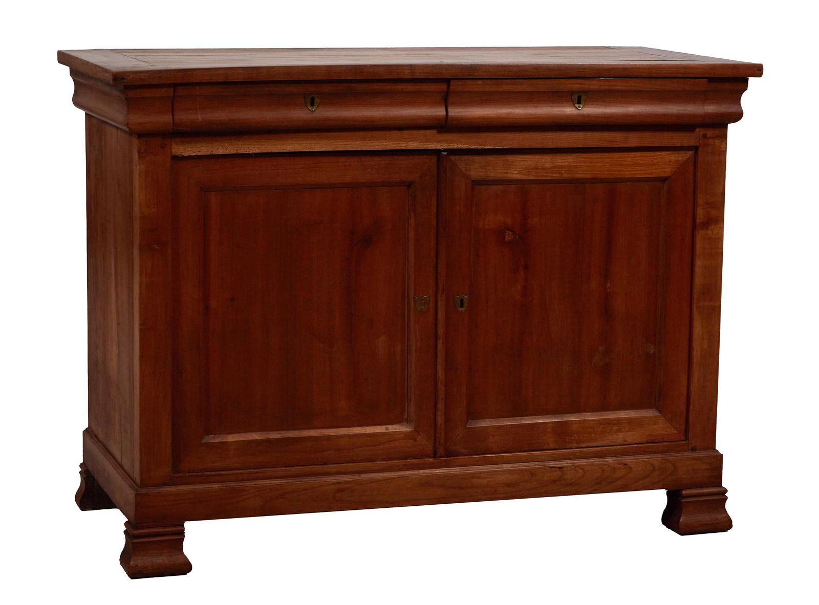 French Louis Philippe Cherrywood Sideboard, mid 19th c., H.- 40 in., W.- 54 in., D.- 23 1/2 in. (1 of 1)