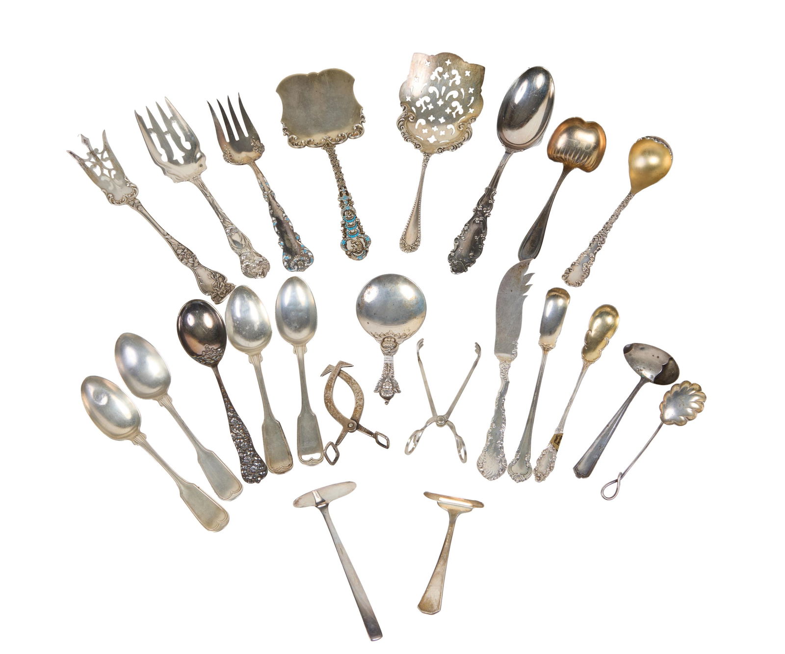 Group of Twenty-Three Pieces of Sterling Flatware, Total Wt.- 22.1 T. Oz. (23 Pcs.) (1 of 8)