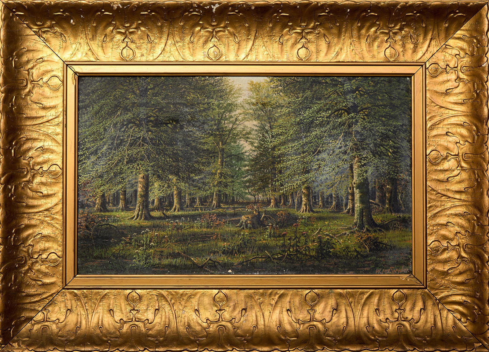 William McKendree Snyder (American/Indiana, 1848-1930), "Forrest in Early Spring," H.- 12 in., W.- (1 of 13)