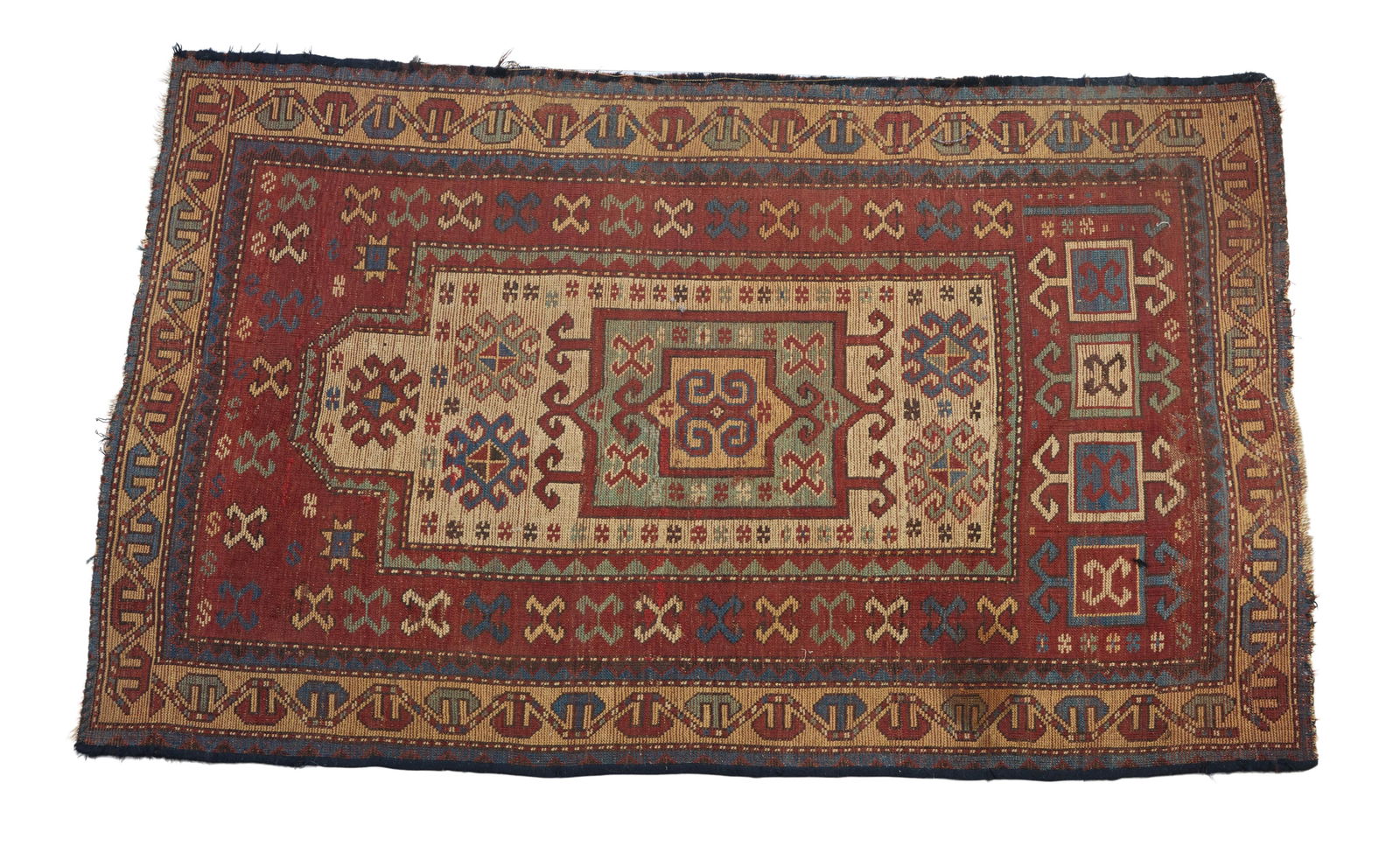 Semi-Antique Caucasian Carpet, 3' 2 x 5' 1. (1 of 9)