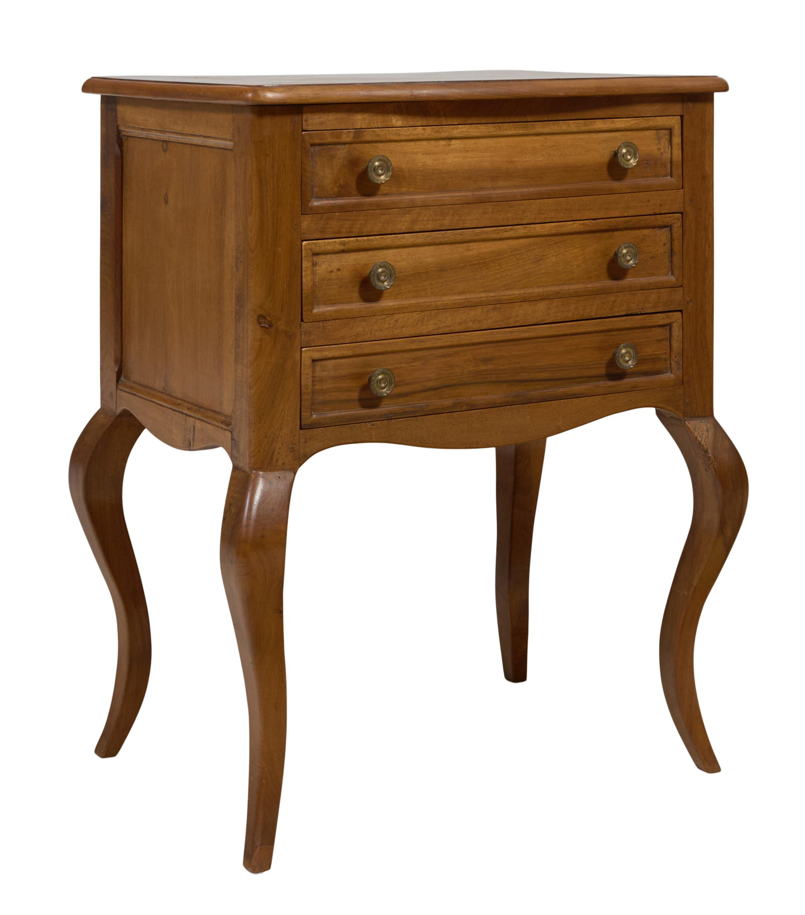 French Louis XIV Style Walnut Petite Commode, 20th c., H.- 30 1/4 in., W.- 23 3/4 in., D.- 16 1/2 (1 of 1)