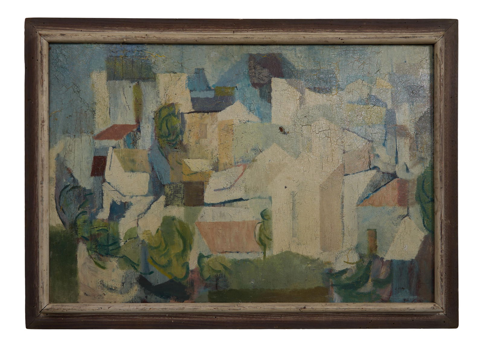 Charles Kenneth Sibley (American/Virginia, 1921-2005), "Landscape with Nestled Homes near Hampton (1 of 18)