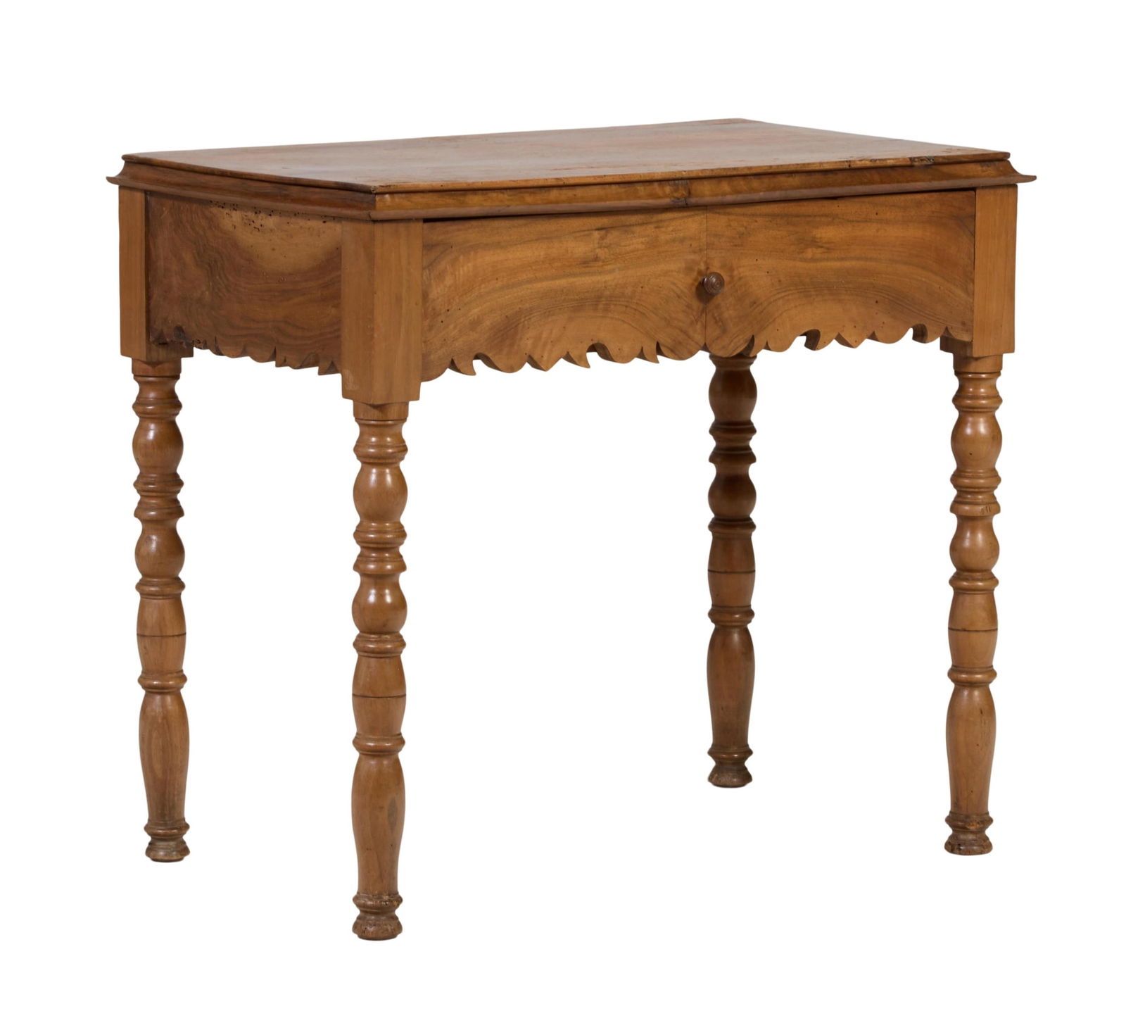 French Louis Philippe Walnut Writing Table, mid 19th c., H.- 28 in., W.- 30 1/2 in., D.- 19 in. (1 of 1)