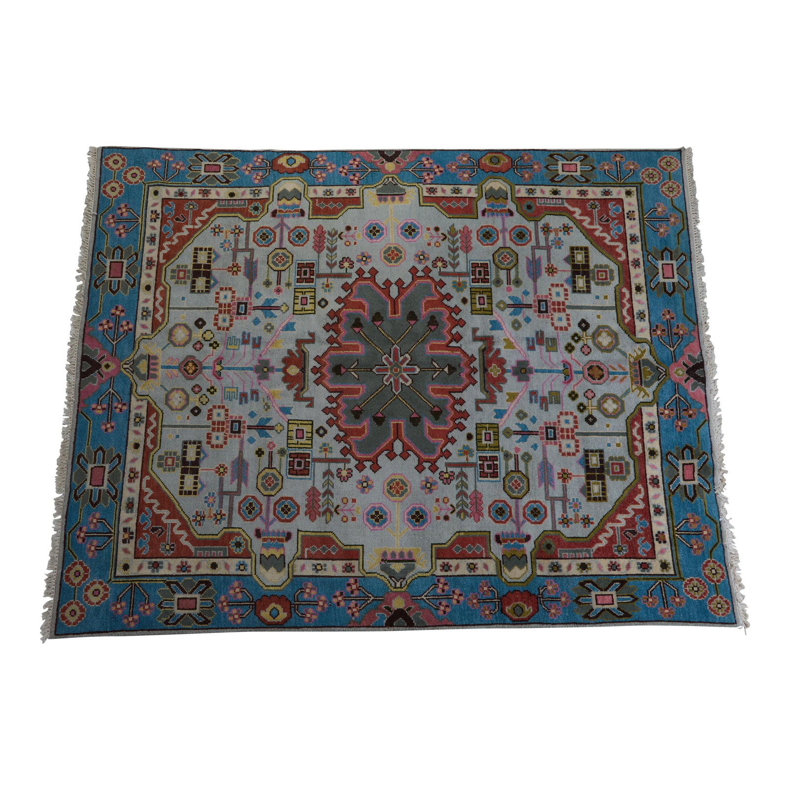 Agra Heriz Carpet, 7' 10 x 9' 9. (1 of 1)