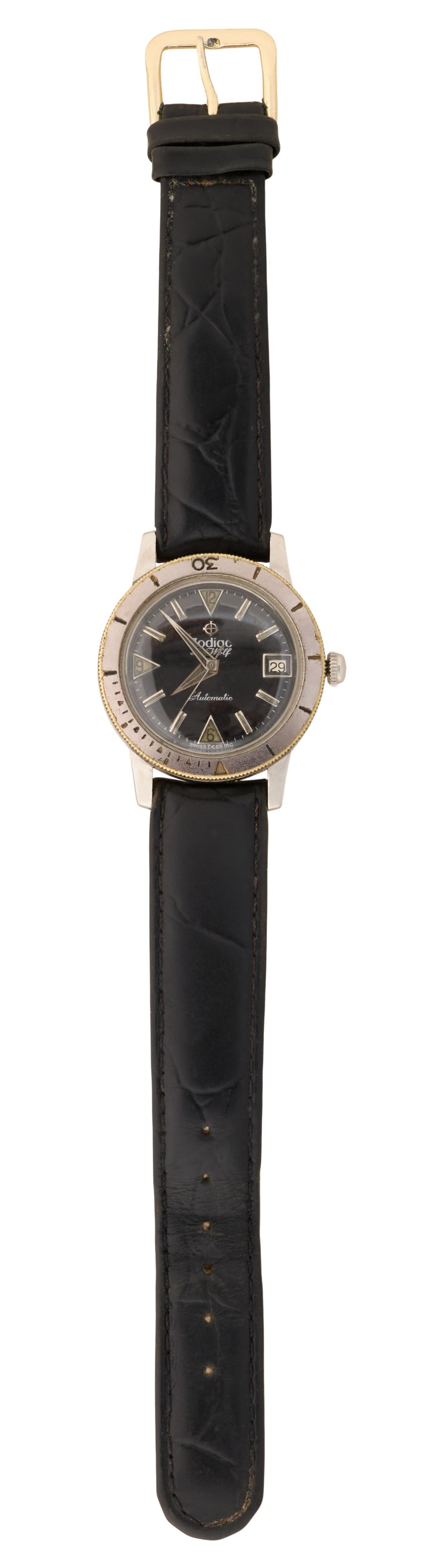 Man's Zodiac Seawolf Wristwatch, 20th c., Case- Dia.- 35 mm. (1 of 6)