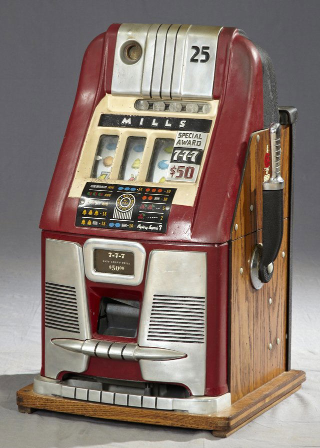 1330 Mills Special Award "777" .25 HiTop Slot Machine Dec 09, 2012 Crescent City Auction