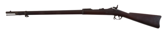 Springfield US Model 1884 Trapdoor Black Powder Rifle, 19th c., L.- Barrel- 32 5/8 in., Overall- 52